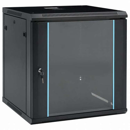 vidaXL 12U壁かけネットワークキャビネット 19インチ IP20 600x600x640 mm電子機器 電化機器用アクセサリ パソコンコンポーネント ストレージデバイス ネットワーク収納システム(代引不可)