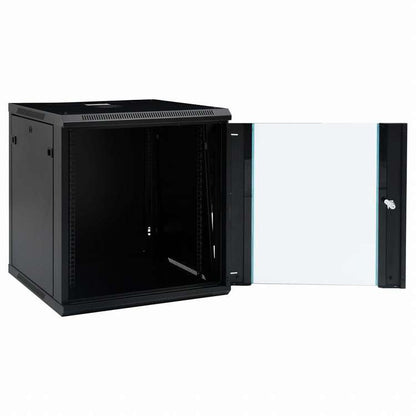 vidaXL 12U壁かけネットワークキャビネット 19インチ IP20 600x600x640 mm電子機器 電化機器用アクセサリ パソコンコンポーネント ストレージデバイス ネットワーク収納システム(代引不可)
