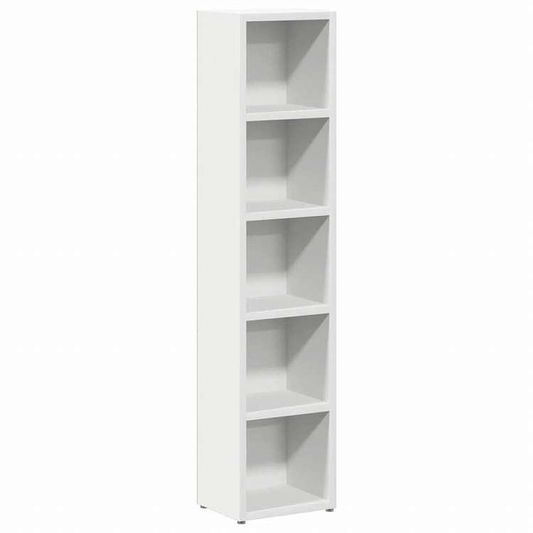 vidaXL CDキャビネット 2点 ホワイト 21x16x93.5cm エンジニアリングウッド家具 キャビネット&収納 メディア収納・ラック(代引不可)