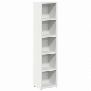 vidaXL CDキャビネット 2点 ホワイト 21x16x93.5cm エンジニアリングウッド家具 キャビネット&収納 メディア収納・ラック(代引不可)