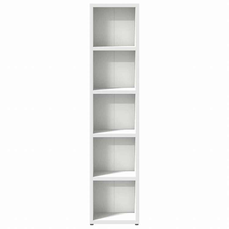 vidaXL CDキャビネット 2点 ホワイト 21x16x93.5cm エンジニアリングウッド家具 キャビネット&収納 メディア収納・ラック(代引不可)