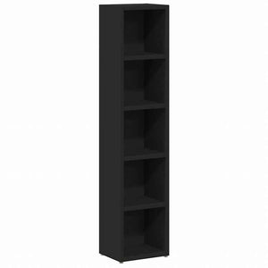 vidaXL CDキャビネット 2個 ブラック 21x16x93,5 cm エンジニアードウッド家具 キャビネット&収納 メディア収納・ラック(代引不可)