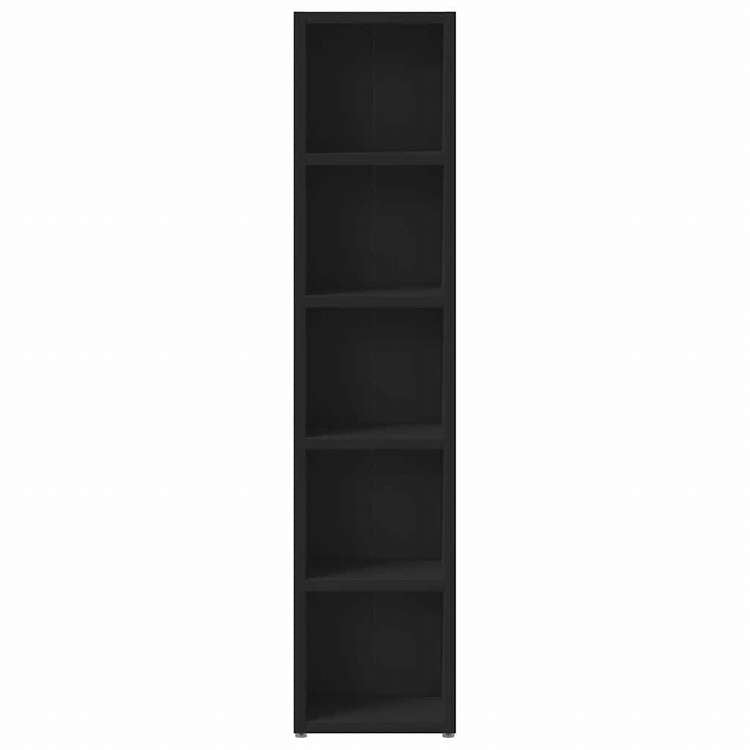 vidaXL CDキャビネット 2個 ブラック 21x16x93,5 cm エンジニアードウッド家具 キャビネット&収納 メディア収納・ラック(代引不可)