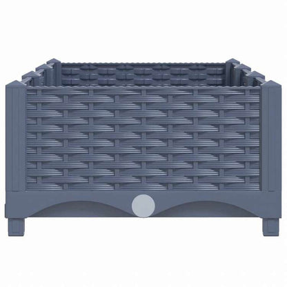 vidaXL レイズドベッド 120x40x23cm ポリプロピレン製ホーム&ガーデン 芝&ガーデン ガーデニング 鉢植え・プランター(代引不可)
