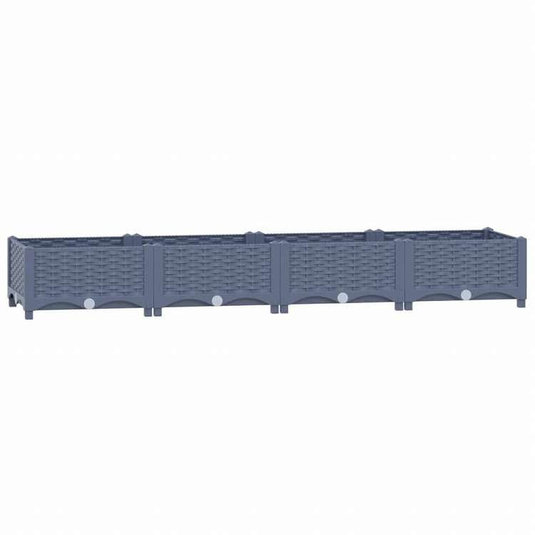 vidaXL レイズドベッド 160x40x23cm ポリプロピレン製ホーム&ガーデン 芝&ガーデン ガーデニング 鉢植え・プランター(代引不可)