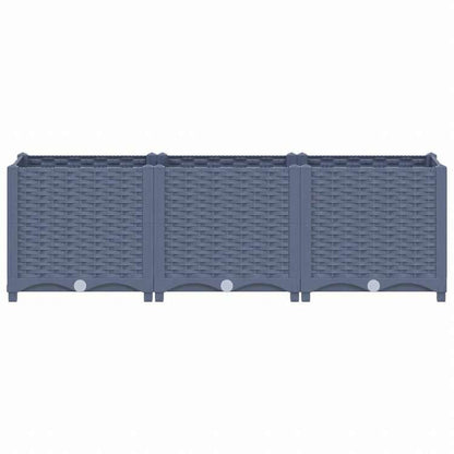 vidaXL レイズドベッド 120x40x38cm ポリプロピレン製ホーム&ガーデン 芝&ガーデン ガーデニング 鉢植え・プランター(代引不可)