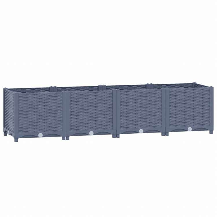 vidaXL レイズドベッド 160x40x38cm ポリプロピレン製ホーム&ガーデン 芝&ガーデン ガーデニング 鉢植え・プランター(代引不可)