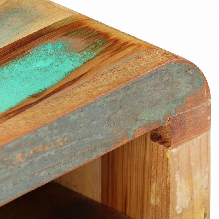 vidaXL ベッドサイドキャビネット 30x30x41cm 無垢の再生木材家具 キャビネット&収納 サイドボード(代引不可)