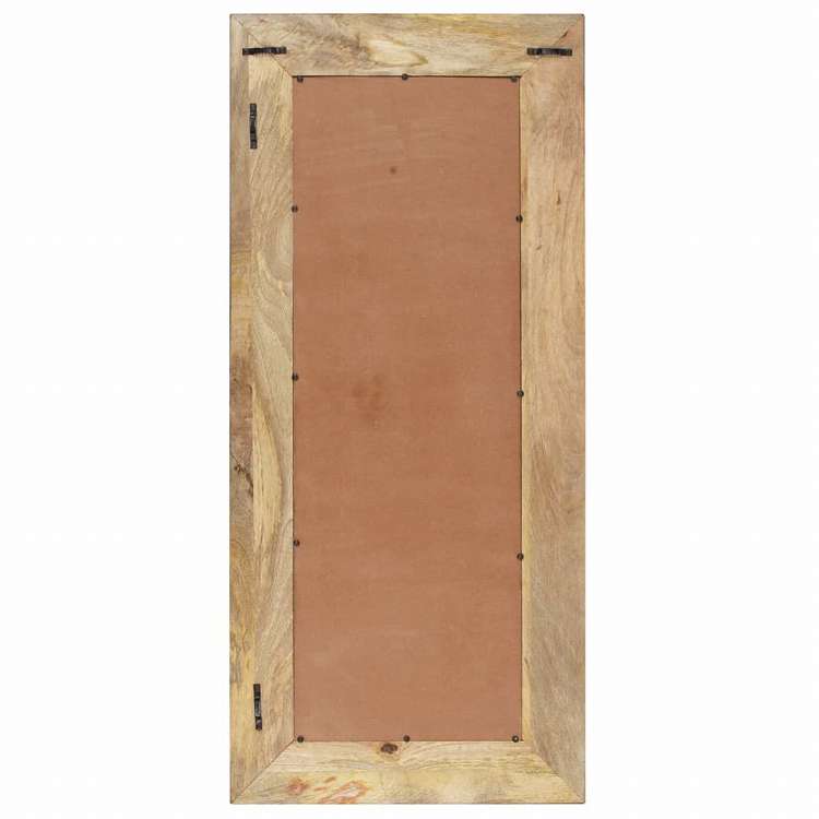 vidaXL ミラー 110x50cm マンゴー無垢材ホーム&ガーデン デコレーション 鏡(代引不可)