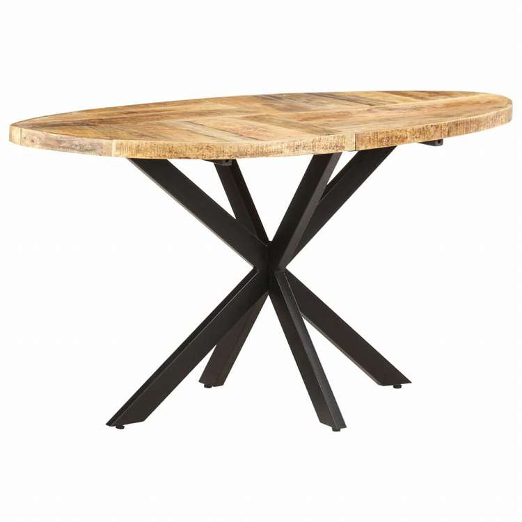 vidaXL ダイニングテーブル 140x80x75 cm マンゴー無垢材家具 テーブル キッチン・ダイニングルームテーブル(代引不可)