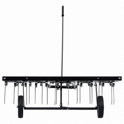 vidaXL 乗用芝刈機用 芝生穴あけ機 100cmホーム&ガーデン 芝&ガーデン 屋外用電源機器 芝刈り機エアレーター(代引不可)