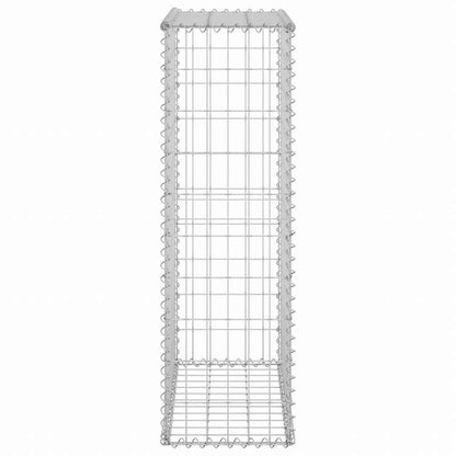 vidaXL ガビオンウォール カバー付き 亜鉛メッキ鋼製 60x30x100cmハードウェア フェンス&バリア フェンスパネル(代引不可)