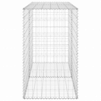 vidaXL ガビオンウォール カバー付き 亜鉛メッキ鋼製 150x60x100cmハードウェア フェンス&バリア フェンスパネル(代引不可)