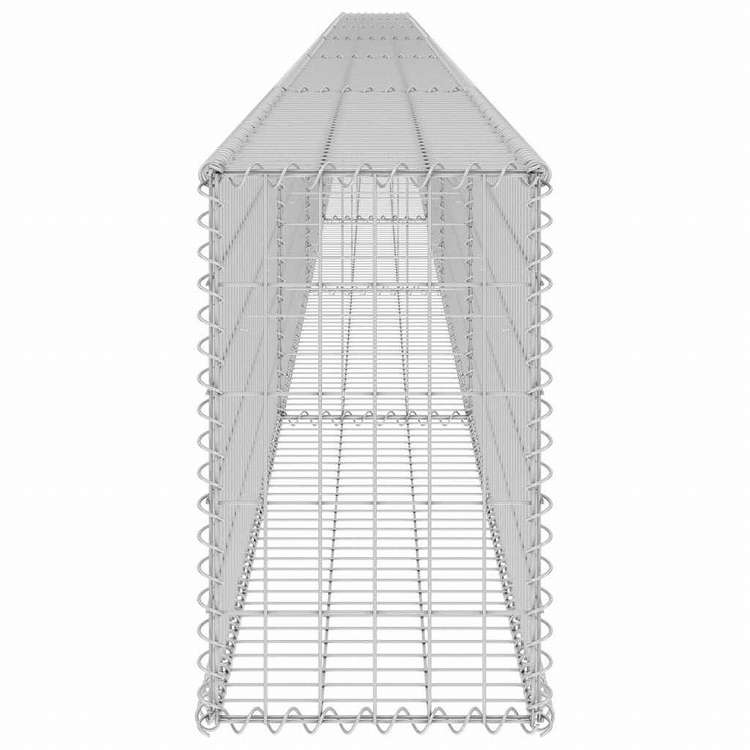 vidaXL ガビオンウォール カバー付き 亜鉛メッキ鋼製 900x30x50cmハードウェア フェンス&バリア フェンスパネル(代引不可)