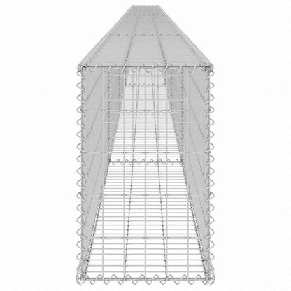 vidaXL ガビオンウォール カバー付き 亜鉛メッキ鋼製 900x30x50cmハードウェア フェンス&バリア フェンスパネル(代引不可)
