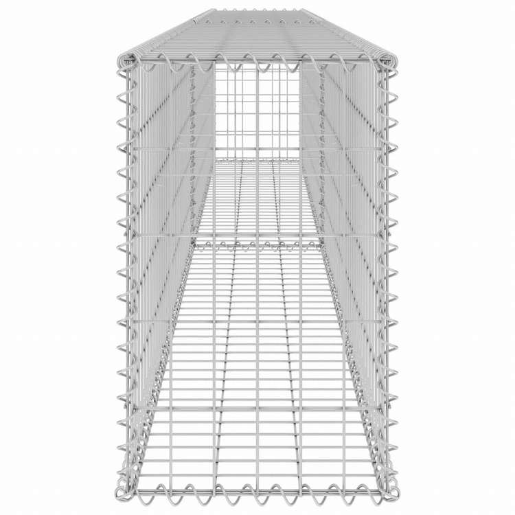 vidaXL ガビオンウォール カバー付き 亜鉛メッキ鋼製 300x30x50cmハードウェア フェンス&バリア フェンスパネル(代引不可)