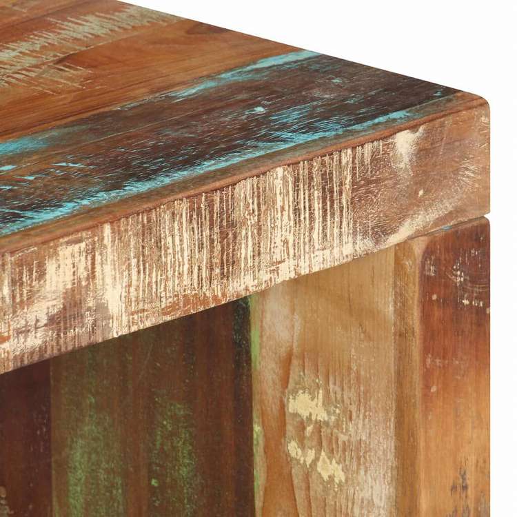 vidaXL コーヒーテーブル2点セット 無垢の再生木材家具 テーブル アクセントテーブル コーヒーテーブル(代引不可)