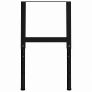 vidaXL ワークベンチ用フレーム 調整可能 2点 金属製 55x(69-95.5)cm ブラック家具 テーブル用品 テーブル脚(代引不可)