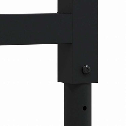 vidaXL ワークベンチ用フレーム 調整可能 2点 金属製 55x(69-95.5)cm ブラック家具 テーブル用品 テーブル脚(代引不可)