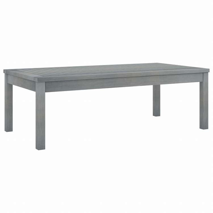 vidaXL コーヒーテーブル 100 x 50 x 33 cm アカシア無垢材 グレー家具 アウトドア家具 アウトドアテーブル(代引不可)
