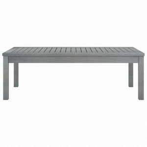 vidaXL コーヒーテーブル 100 x 50 x 33 cm アカシア無垢材 グレー家具 アウトドア家具 アウトドアテーブル(代引不可)
