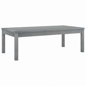 vidaXL コーヒーテーブル 100 x 50 x 33 cm アカシア無垢材 グレー家具 アウトドア家具 アウトドアテーブル(代引不可)