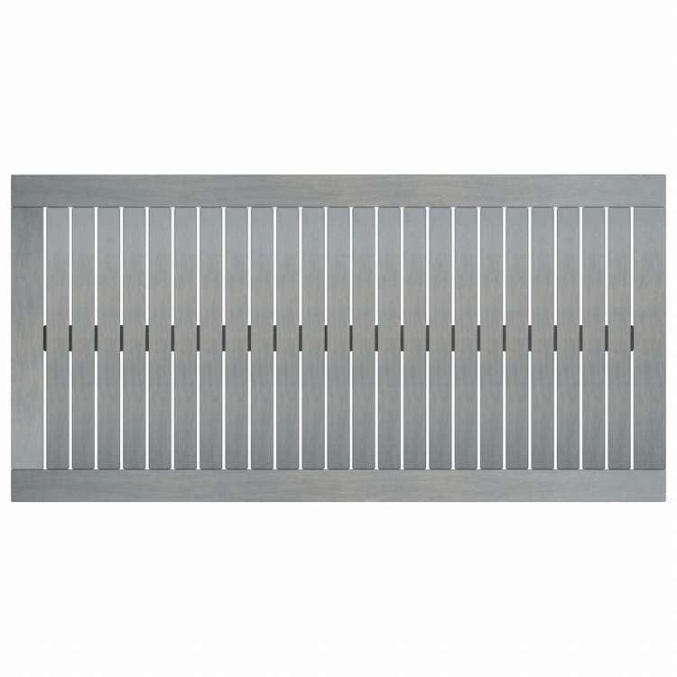 vidaXL コーヒーテーブル 100 x 50 x 33 cm アカシア無垢材 グレー家具 アウトドア家具 アウトドアテーブル(代引不可)