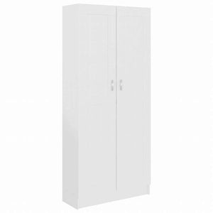 vidaXL ブックキャビネット ホワイト 82.5x30.5x185.5cm エンジニアリングウッド家具 棚 本棚・オープンラック(代引不可)