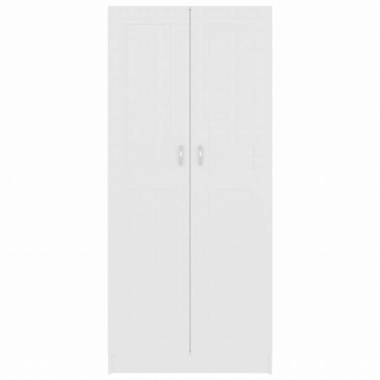 vidaXL ブックキャビネット ホワイト 82.5x30.5x185.5cm エンジニアリングウッド家具 棚 本棚・オープンラック(代引不可)