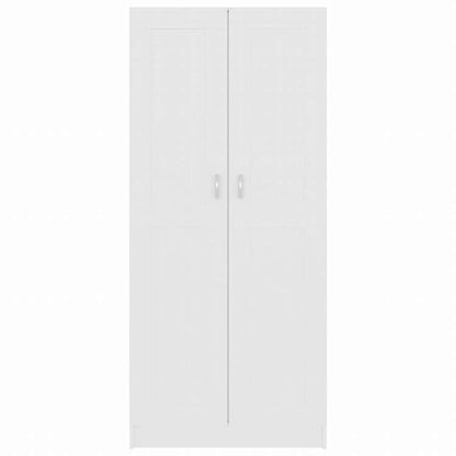 vidaXL ブックキャビネット ホワイト 82.5x30.5x185.5cm エンジニアリングウッド家具 棚 本棚・オープンラック(代引不可)