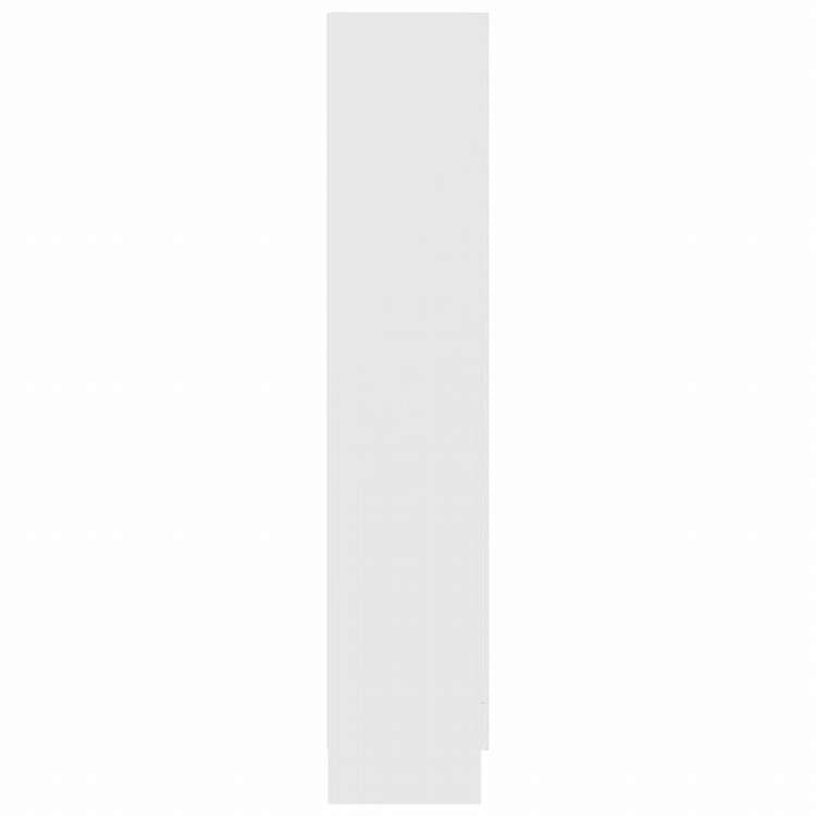 vidaXL ガラスキャビネット ホワイト 82.5x30.5x150cm エンジニアリングウッド家具 棚 本棚・オープンラック(代引不可)