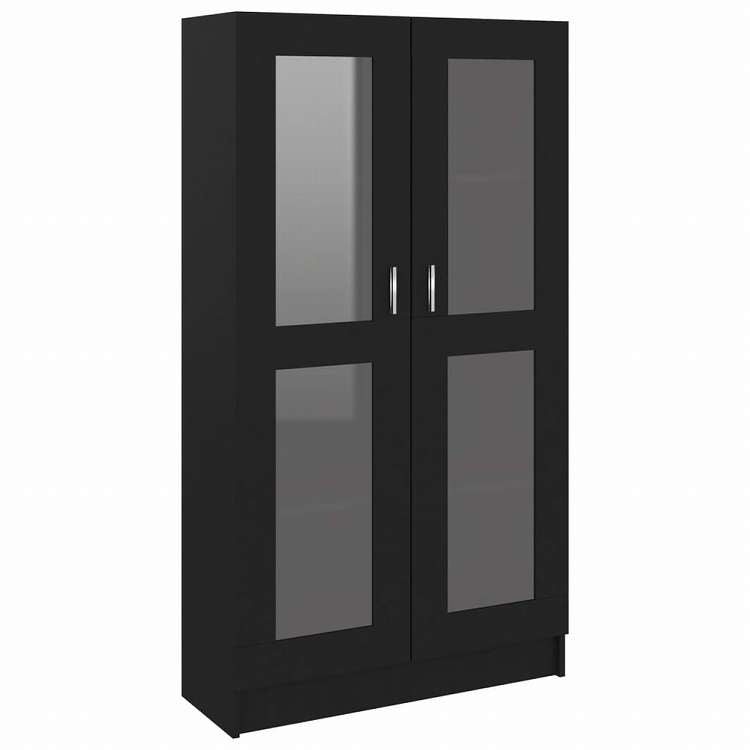 vidaXL ガラスキャビネット ホワイト 82.5x30.5x150cm エンジニアリングウッド家具 棚 本棚・オープンラック(代引不可)