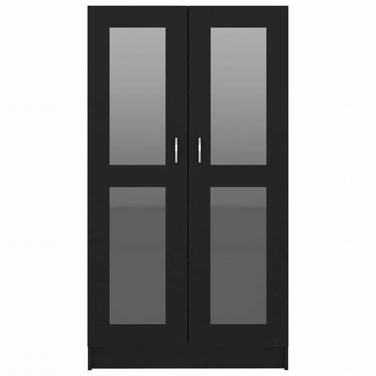 vidaXL ガラスキャビネット ホワイト 82.5x30.5x150cm エンジニアリングウッド家具 棚 本棚・オープンラック(代引不可)