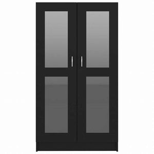 vidaXL ガラスキャビネット ホワイト 82.5x30.5x150cm エンジニアリングウッド家具 棚 本棚・オープンラック(代引不可)