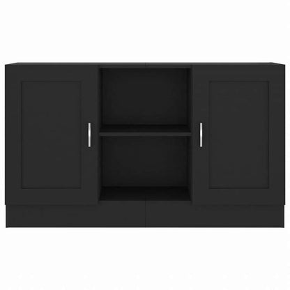 vidaXL サイドボード ブラック 120x30.5x70cm エンジニアリングウッド家具 キャビネット&収納 サイドボード(代引不可)