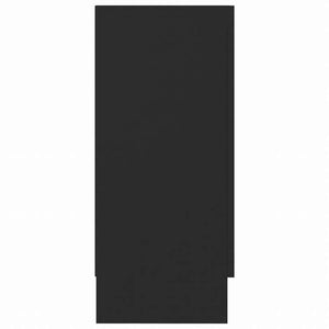 vidaXL サイドボード ブラック 120x30.5x70cm エンジニアリングウッド家具 キャビネット&収納 サイドボード(代引不可)