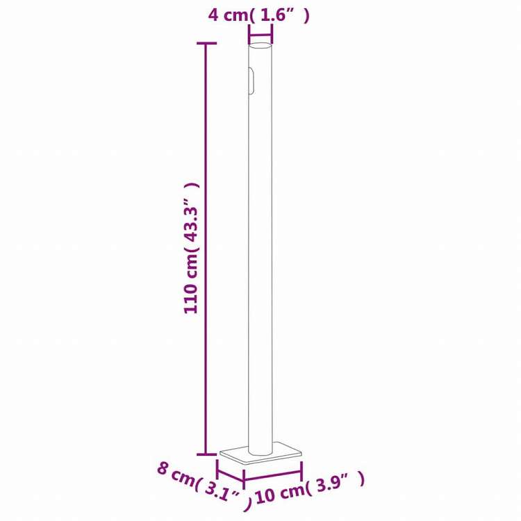 vidaXL パティオ用 引き込み式サイドオーニング 180x300cm グレーホーム&ガーデン 芝&ガーデン アウトドアリビング 屋外用傘・サンシェード(代引不可)