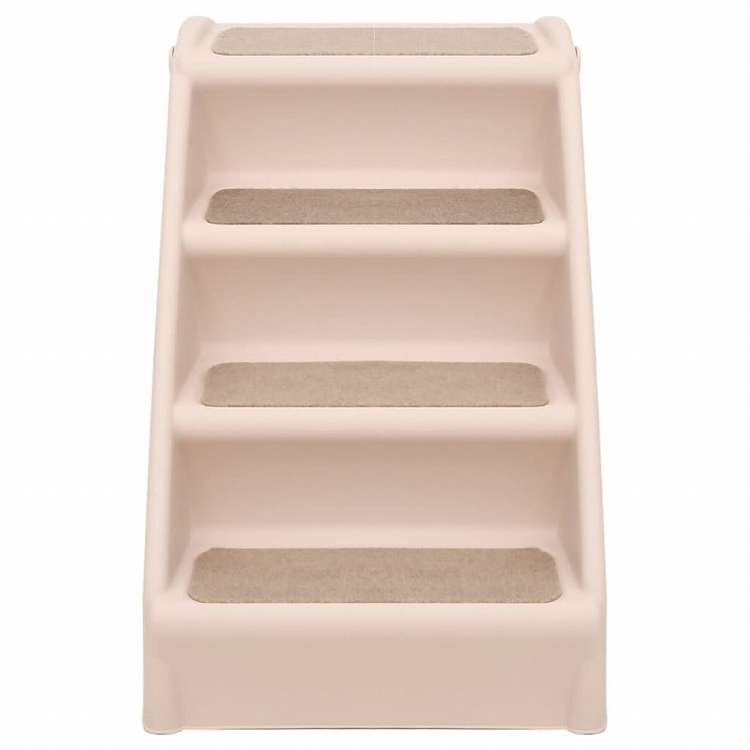 vidaXL 折りたたみ式 犬用階段 クリーム 62x40x49.5cm動物&ペット用品 ペット用品 ペットステップ・スロープ(代引不可)