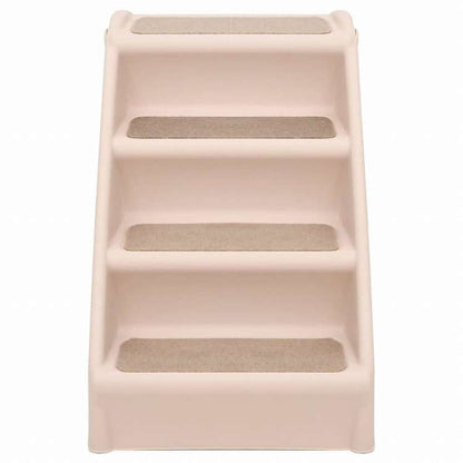 vidaXL 折りたたみ式 犬用階段 クリーム 62x40x49.5cm動物&ペット用品 ペット用品 ペットステップ・スロープ(代引不可)