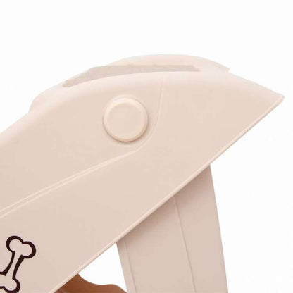 vidaXL 折りたたみ式 犬用階段 クリーム 62x40x49.5cm動物&ペット用品 ペット用品 ペットステップ・スロープ(代引不可)