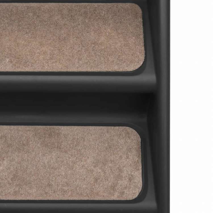 vidaXL 折りたたみ式 犬用階段 ブラック 62x40x49.5cm動物&ペット用品 ペット用品 ペットステップ・スロープ(代引不可)