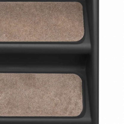 vidaXL 折りたたみ式 犬用階段 ブラック 62x40x49.5cm動物&ペット用品 ペット用品 ペットステップ・スロープ(代引不可)