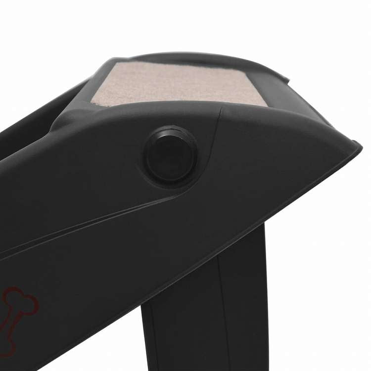 vidaXL 折りたたみ式 犬用階段 ブラック 62x40x49.5cm動物&ペット用品 ペット用品 ペットステップ・スロープ(代引不可)