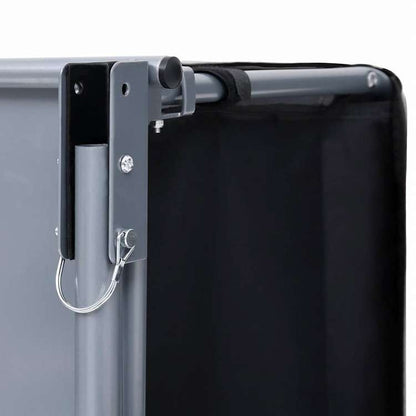 vidaXL 自転車用トレーラー ブラック&グレー 65kgスポーツグッズ アウトドアレクリエーション サイクリング 自転車用アクセサリ 自転車トレーラー(代引不可)