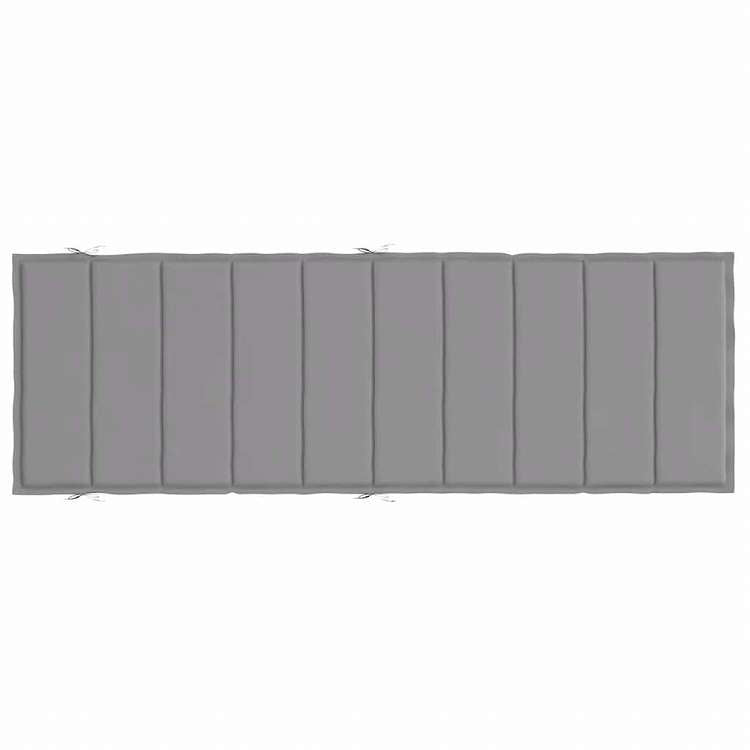 vidaXL サンラウンジャークッション グレー 186x58x3cm オックスフォードファブリックホーム&ガーデン デコレーション チェア・ソファクッション(代引不可)