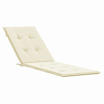 vidaXL デッキチェアクッション クリーム (75+105)x50x4cmホーム&ガーデン デコレーション チェア・ソファクッション(代引不可)