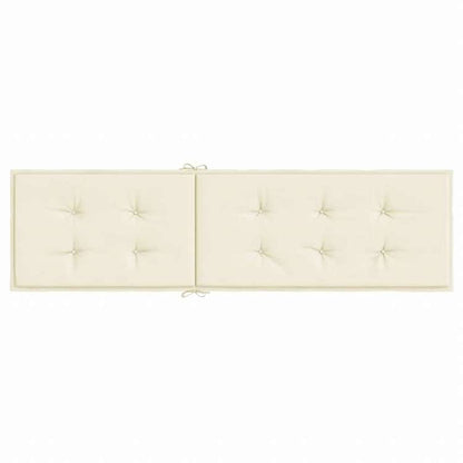 vidaXL デッキチェアクッション クリーム (75+105)x50x4cmホーム&ガーデン デコレーション チェア・ソファクッション(代引不可)