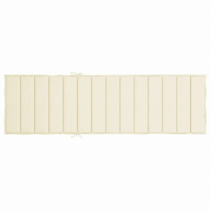 vidaXL サンラウンジャークッション クリーム 200x60x3cm オックスフォードファブリックホーム&ガーデン デコレーション チェア・ソファクッション(代引不可)