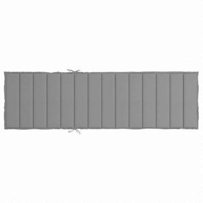 vidaXL サンラウンジャークッション グレー 200x70x3cm オックスフォードファブリックホーム&ガーデン デコレーション チェア・ソファクッション(代引不可)