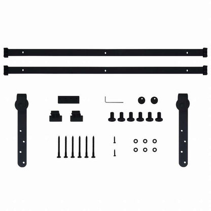 vidaXL ミニスライディングキャビネット ドアキット 炭素鋼 183cmハードウェア ハードウェアアクセサリ(代引不可)